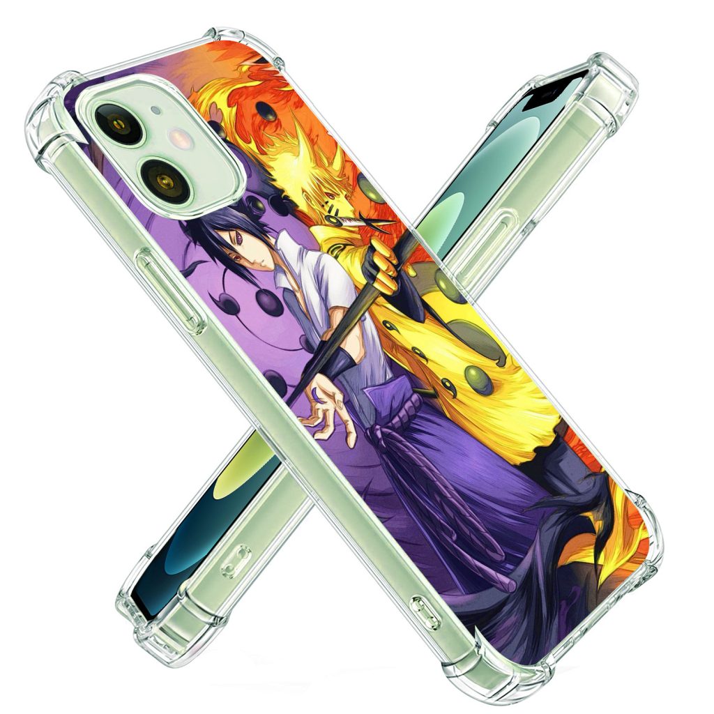 Coque de téléphone Naruto avec coins airbag pour iPhone