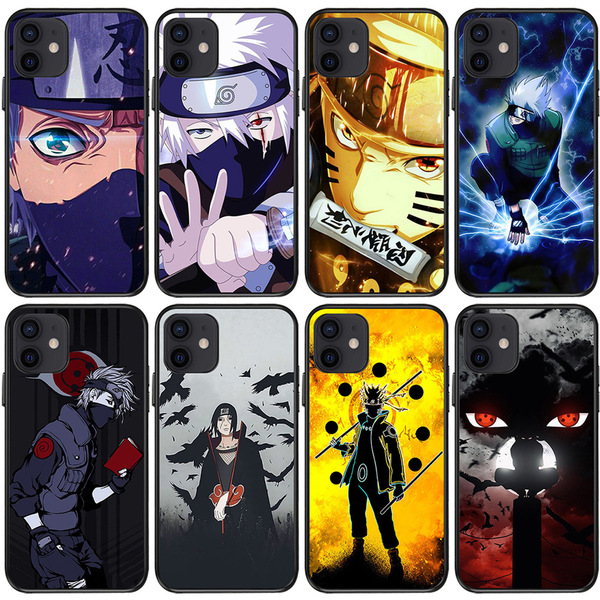 Coque de téléphone Naruto compatible iPhone 14, 13, 12, 11, XS, XR