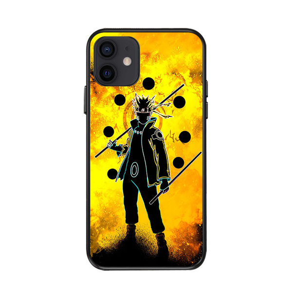 Coque de téléphone Naruto compatible iPhone 14, 13, 12, 11, XS, XR