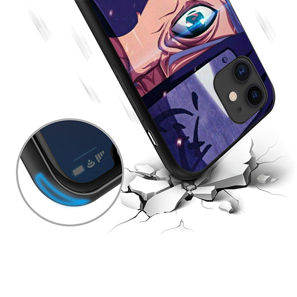 Coque de téléphone Naruto compatible iPhone 14, 13, 12, 11, XS, XR