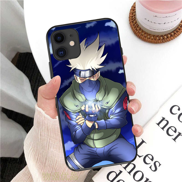 Coque de téléphone Naruto pour iPhone, motif anime Kakashi