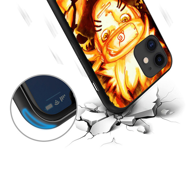 Coque de téléphone Naruto pour iPhone, motif anime Kakashi