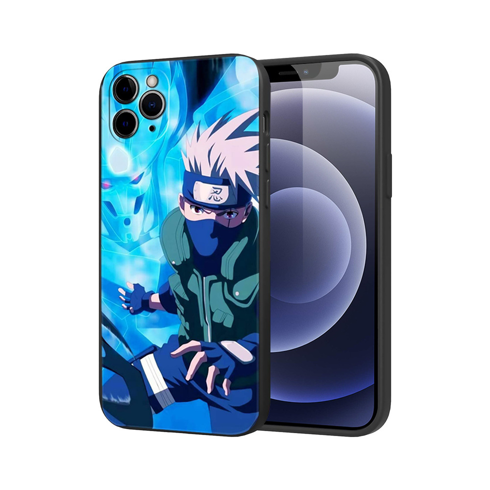 Coque de téléphone souple pour iPhone motifs Dragon Ball, Naruto et Rubik's Cube