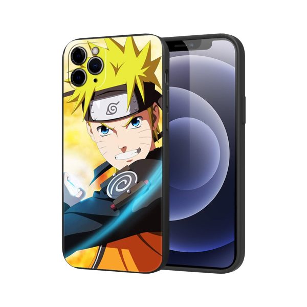 Coque de téléphone souple pour iPhone motifs Dragon Ball, Naruto et Rubik's Cube