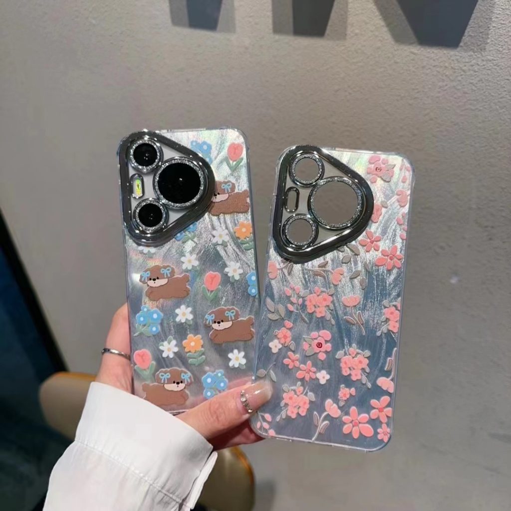 Coque de téléphone transparente à paillettes pour Vivo X100 et autres modèles