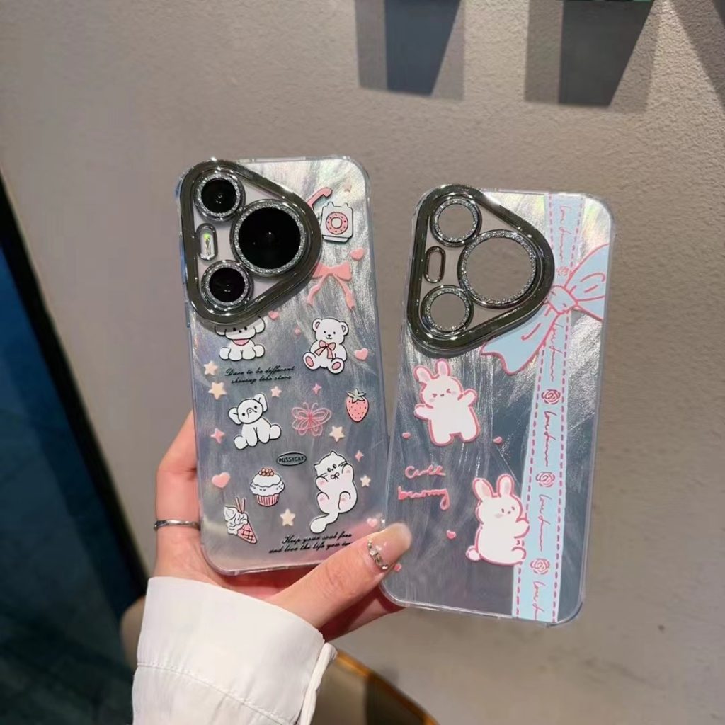 Coque de téléphone transparente à paillettes pour Vivo X100 et autres modèles