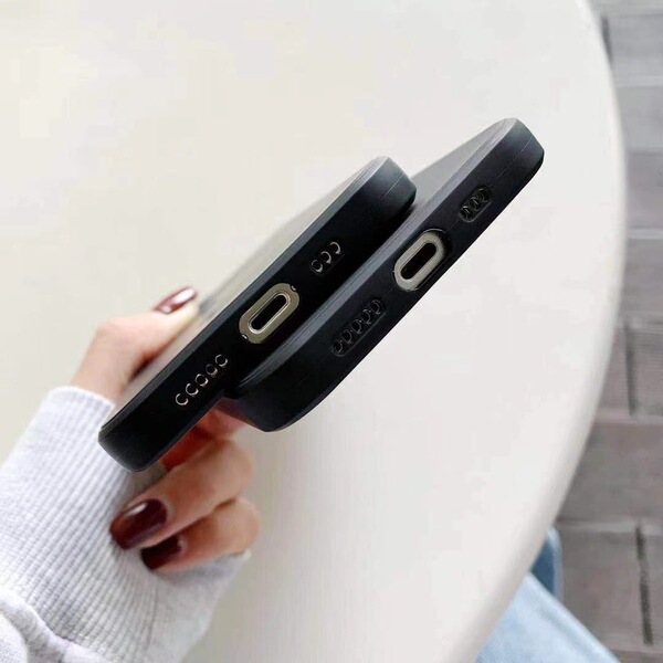 Coque de téléphone Vivo bord droit noire mate anti-choc