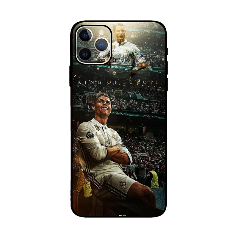 Coque iPhone 14 Pro Max motif football style européen antichoc
