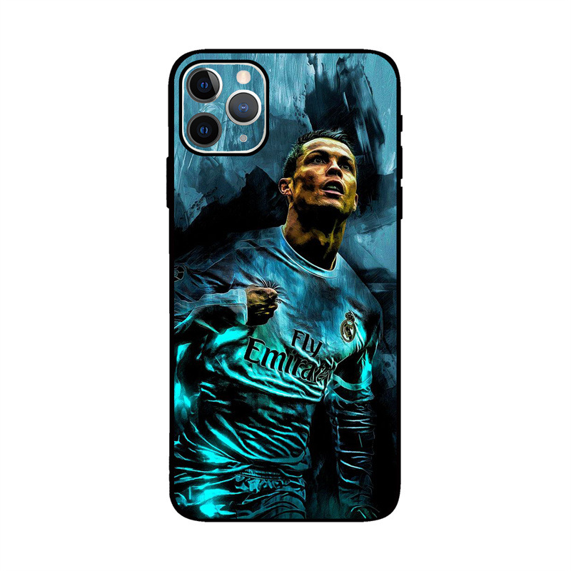Coque iPhone 14 Pro Max motif football style européen antichoc