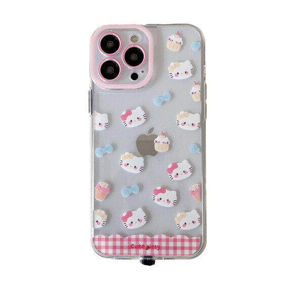 Coque iPhone 17 Pro Max chat nœud lumineux dégradé bleu