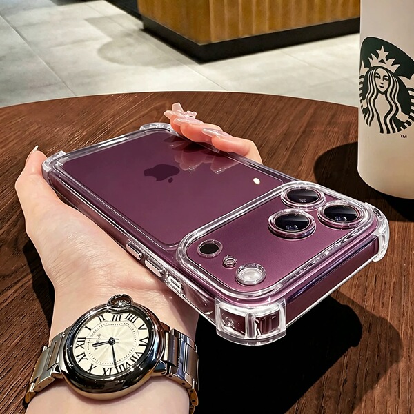 Coque iPhone Antichoc Transparente avec Coins Airbag