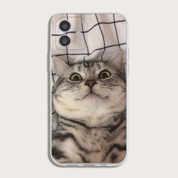 Coque iPhone chat transparente antichoc pour iPhone 6 à 12