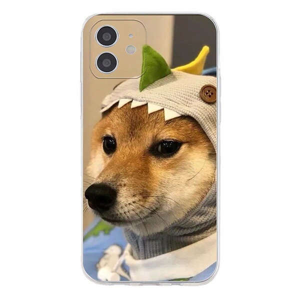 Coque iphone chiot transparente antichoc en TPU pour iPhone 7, 8, X, 11