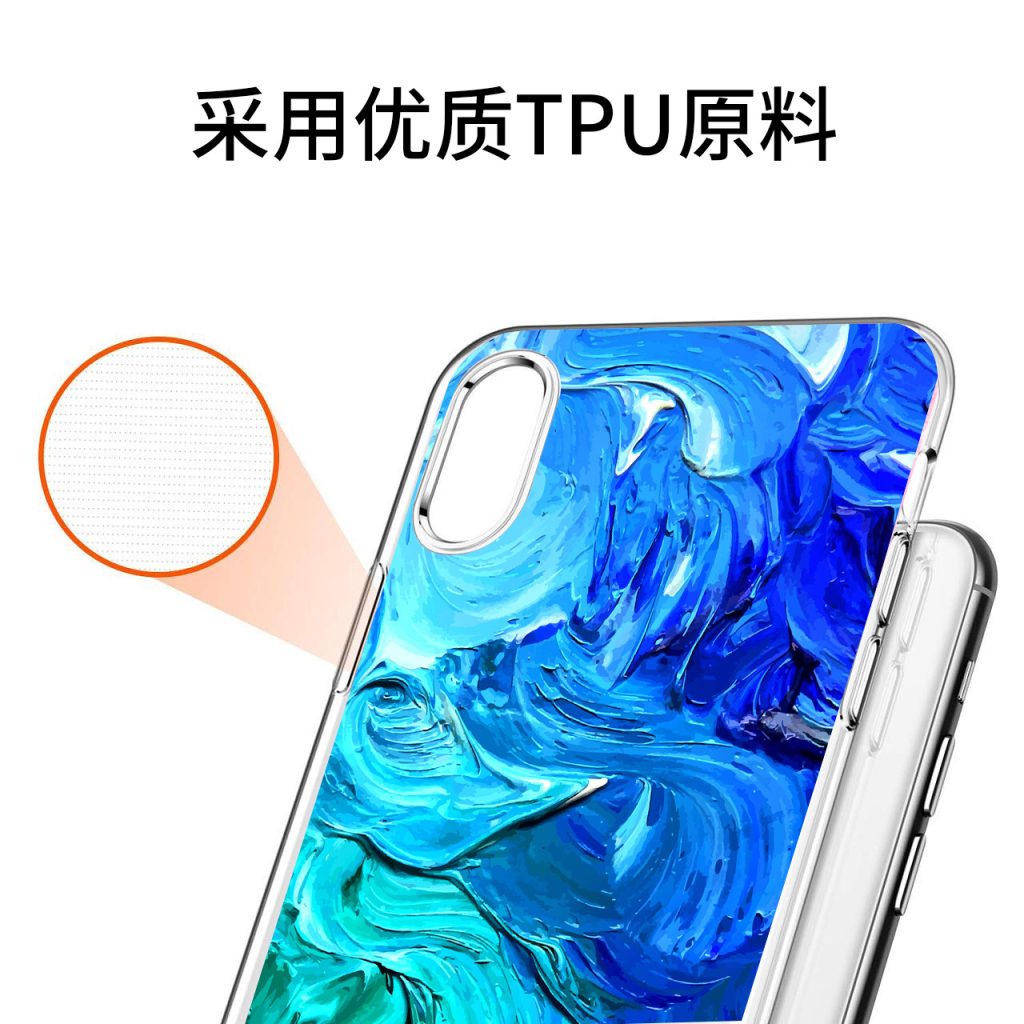 Coque iPhone TPU souple motif peinture artistique humoristique