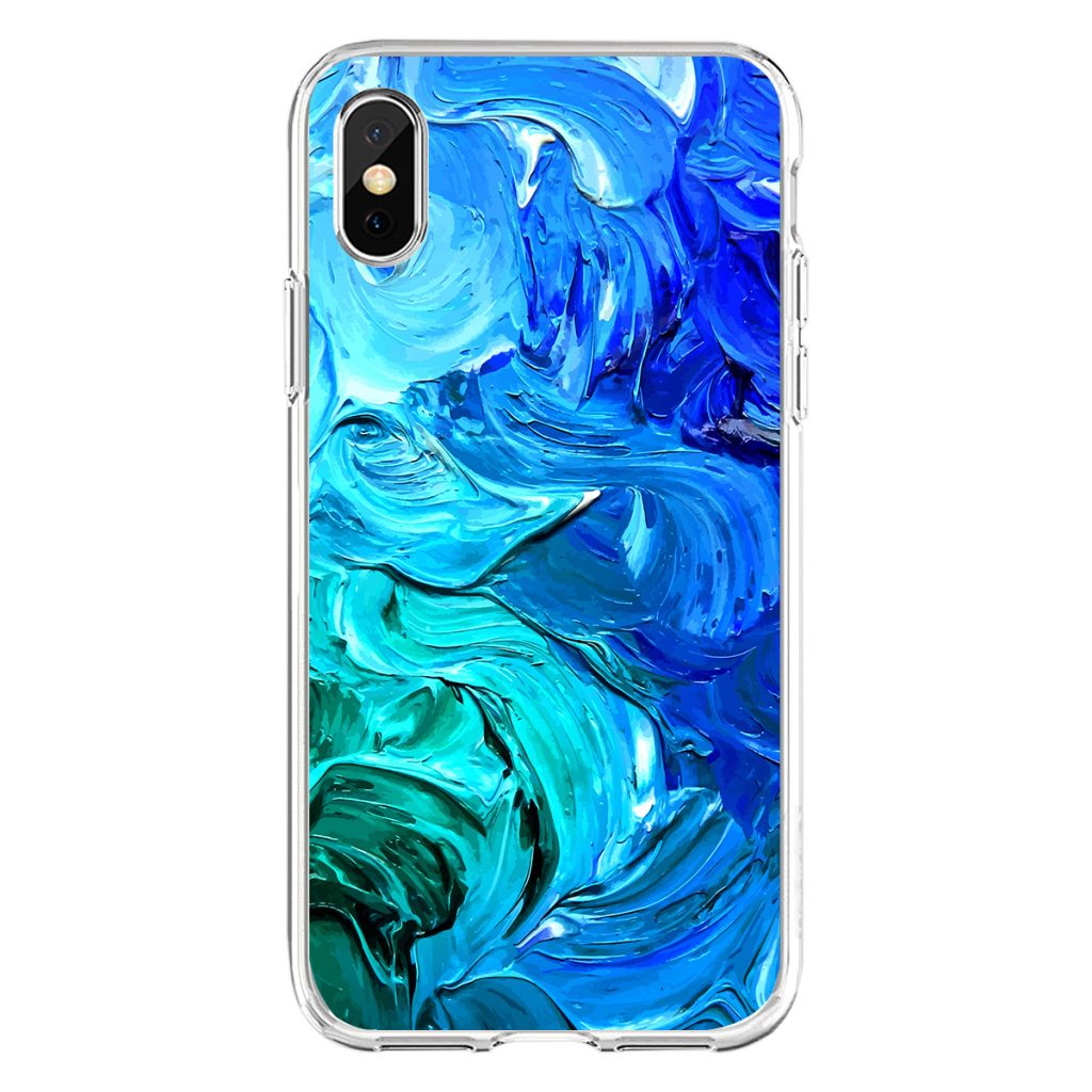 Coque iPhone TPU souple motif peinture artistique humoristique