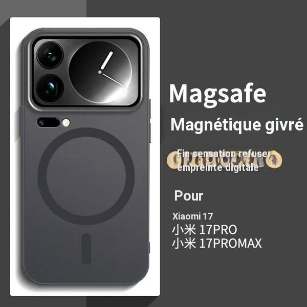 Coque magnétique PC mat pour smartphone Xiaomi 17/17T/17 Pro