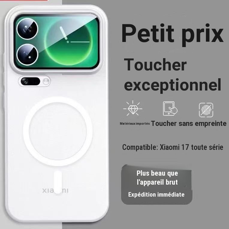 Coque magnétique PC mat pour smartphone Xiaomi 17/17T/17 Pro