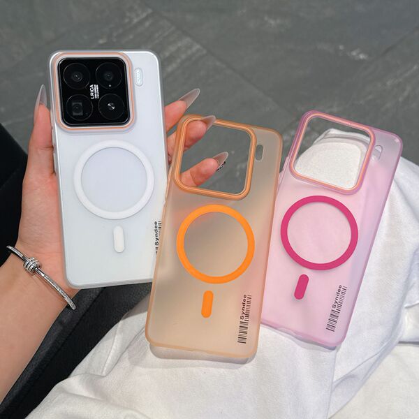Coque magnétique semi-transparente effet peau givrée pour Xiaomi Redmi POCO