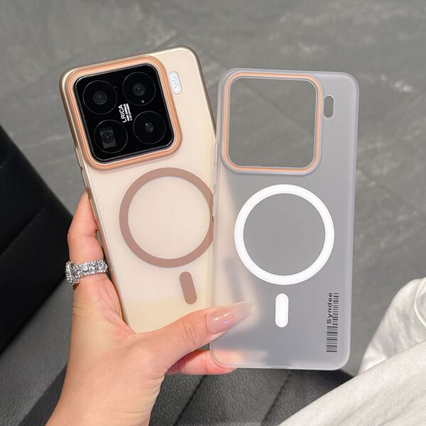 Coque magnétique semi-transparente effet peau givrée pour Xiaomi Redmi POCO