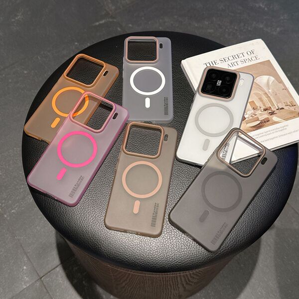 Coque magnétique semi-transparente effet peau givrée pour Xiaomi Redmi POCO