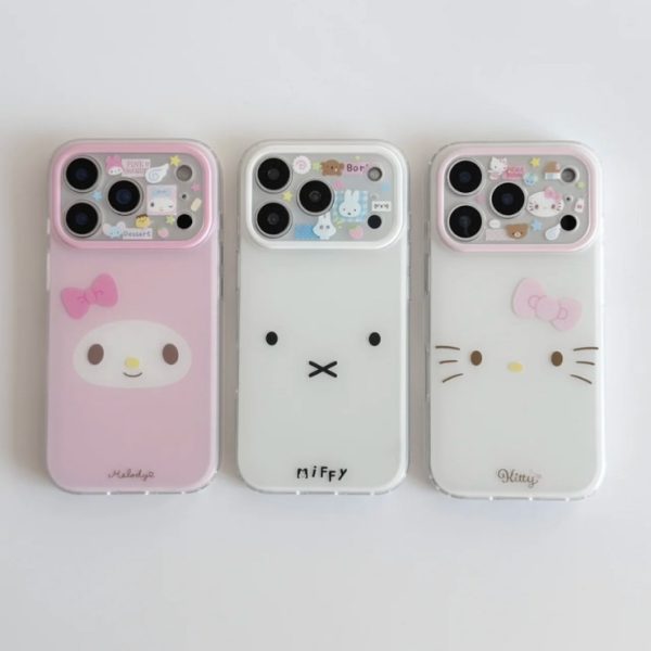 Coque My Melody mate anti-chute pour iPhone 16, 17 Pro Max