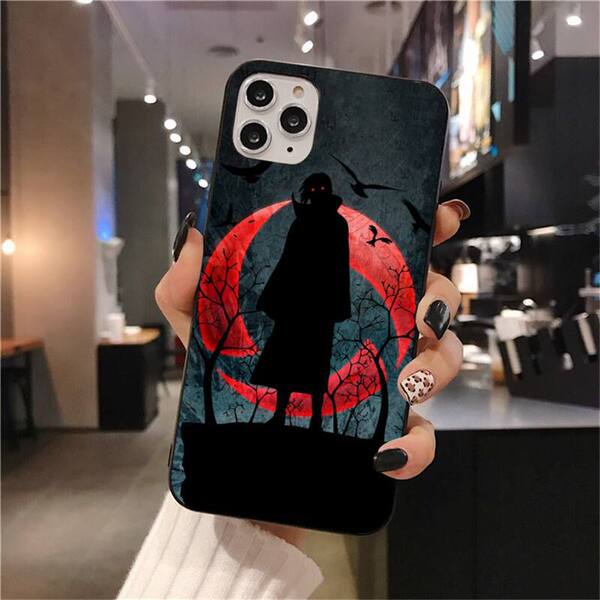 Coque Naruto Sharingan pour iPhone, protection TPU antichoc et design anime