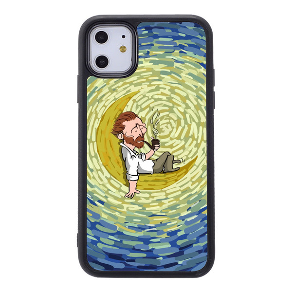 Coque personnalisable style Van Gogh pour iPhone, compatible iPhone 12 et 13