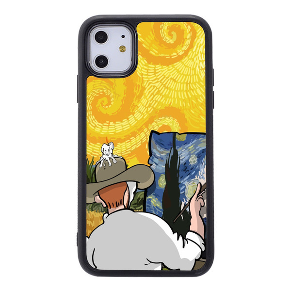 Coque personnalisable style Van Gogh pour iPhone, compatible iPhone 12 et 13