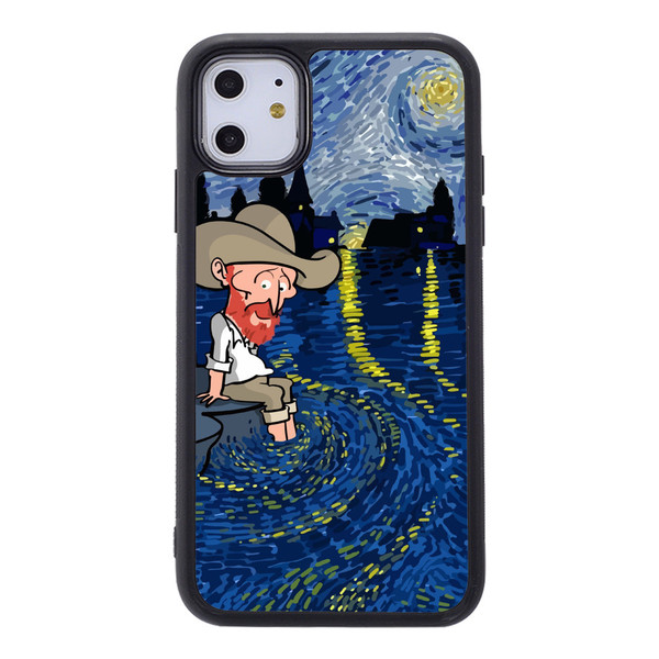 Coque personnalisable style Van Gogh pour iPhone, compatible iPhone 12 et 13