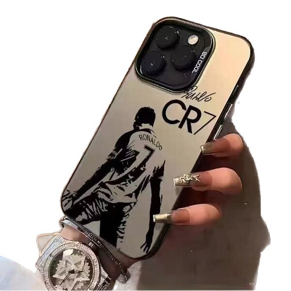 Coque pour iPhone avec motif footballeur et ballon de football