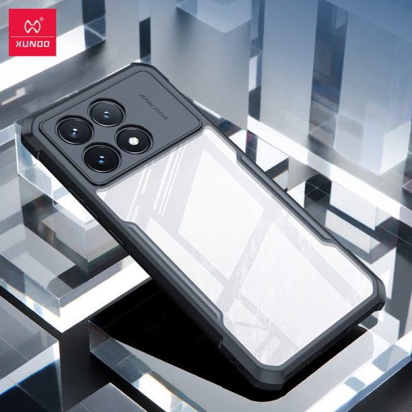 Coque rigide PC+TPU anti-choc avec découpes précises pour POCO F6 Pro et F6