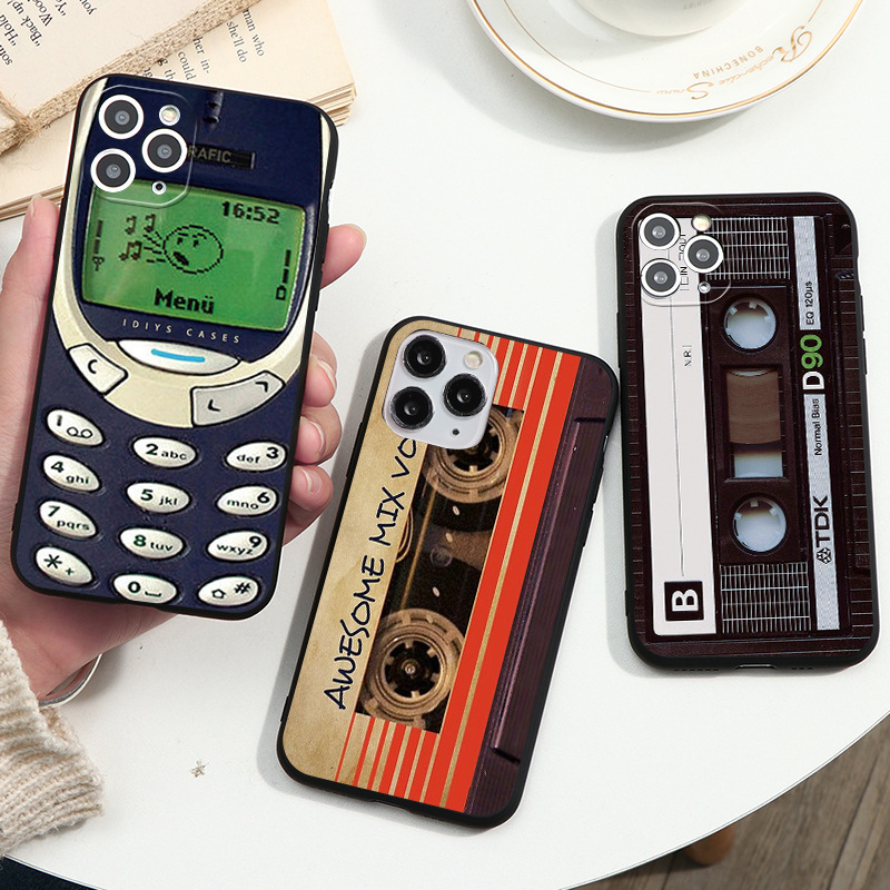 Coque souple antichoc pour iPhone 15, motif intérieur démonté et console de jeu