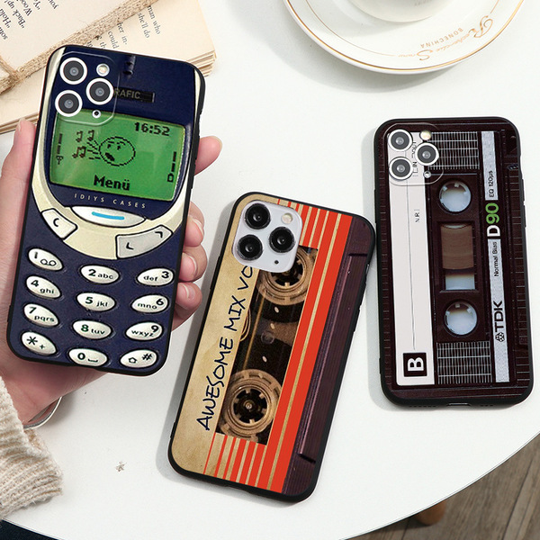 Coque souple antichoc pour iPhone 15, motif intérieur démonté et console de jeu