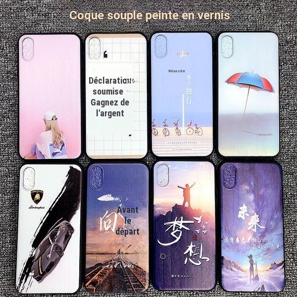Coque souple TPU dessin animé pour téléphone Vivo S60 et X500