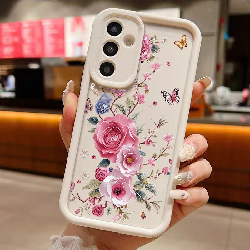 Coque souple TPU fleurie pour Samsung Galaxy série A