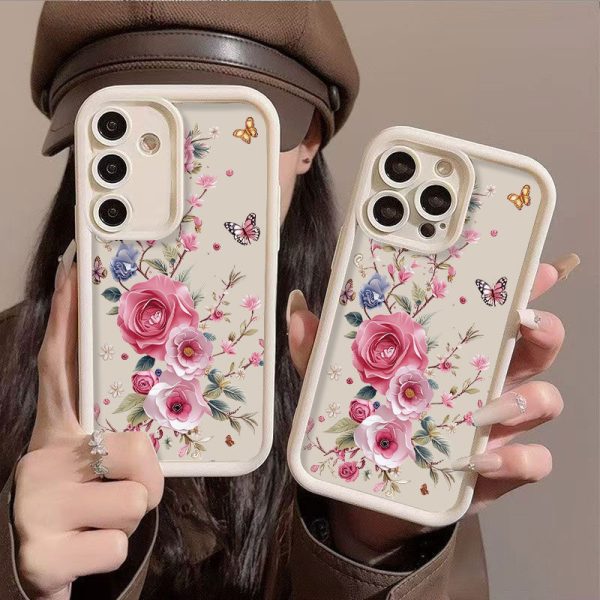 Coque souple TPU fleurie pour Samsung Galaxy série A