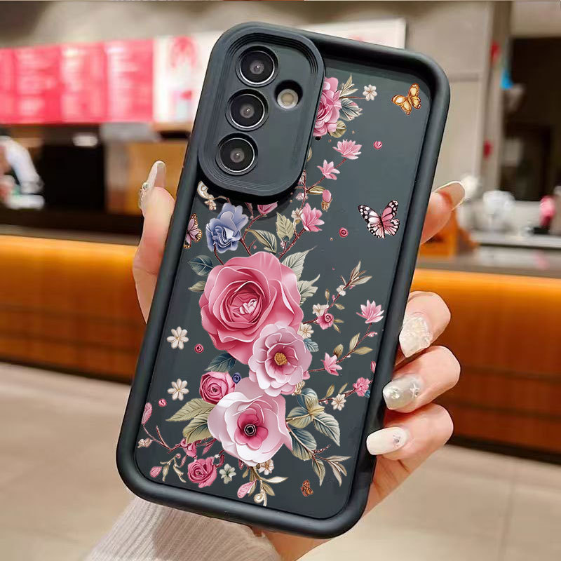 Coque souple TPU fleurie pour Samsung Galaxy série A