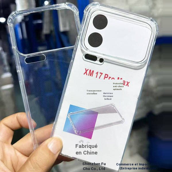 Coque transparente antichoc TPU pour Xiaomi 17, 17 Pro, 17 Pro Max et plus