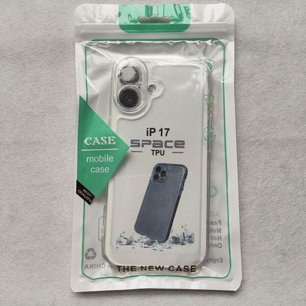 Coque transparente souple antichoc avec protection objectif pour iPhone 11 à 17