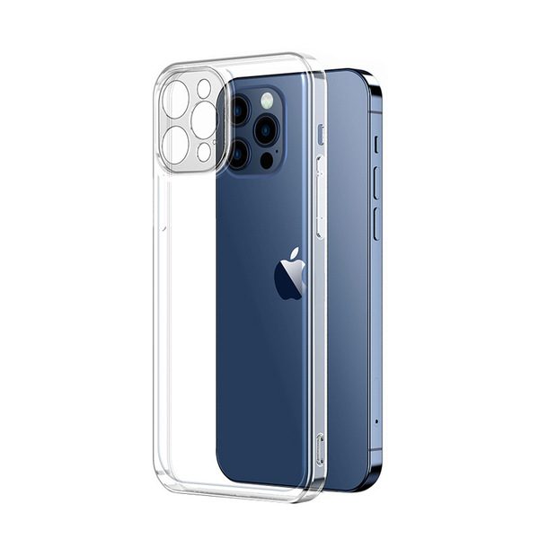 Coque transparente souple antichoc avec protection objectif pour iPhone 11 à 17