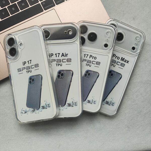 Coque transparente souple antichoc avec protection objectif pour iPhone 11 à 17