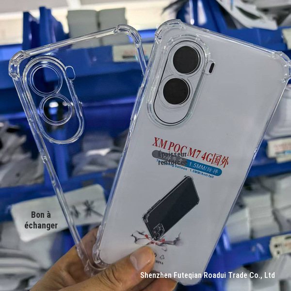 Coque transparente souple TPU anti-chute pour Xiaomi Redmi Note 15 Pro+
