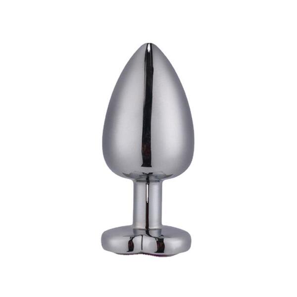 Ensemble de plugs anaux en métal en forme de cœur pour stimulation douce