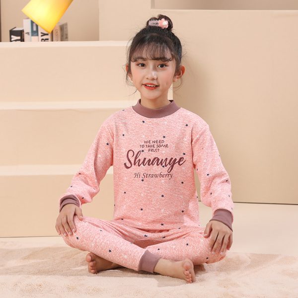 Ensemble thermique enfant, haut manches longues et pantalon, chaud pour l'hiver