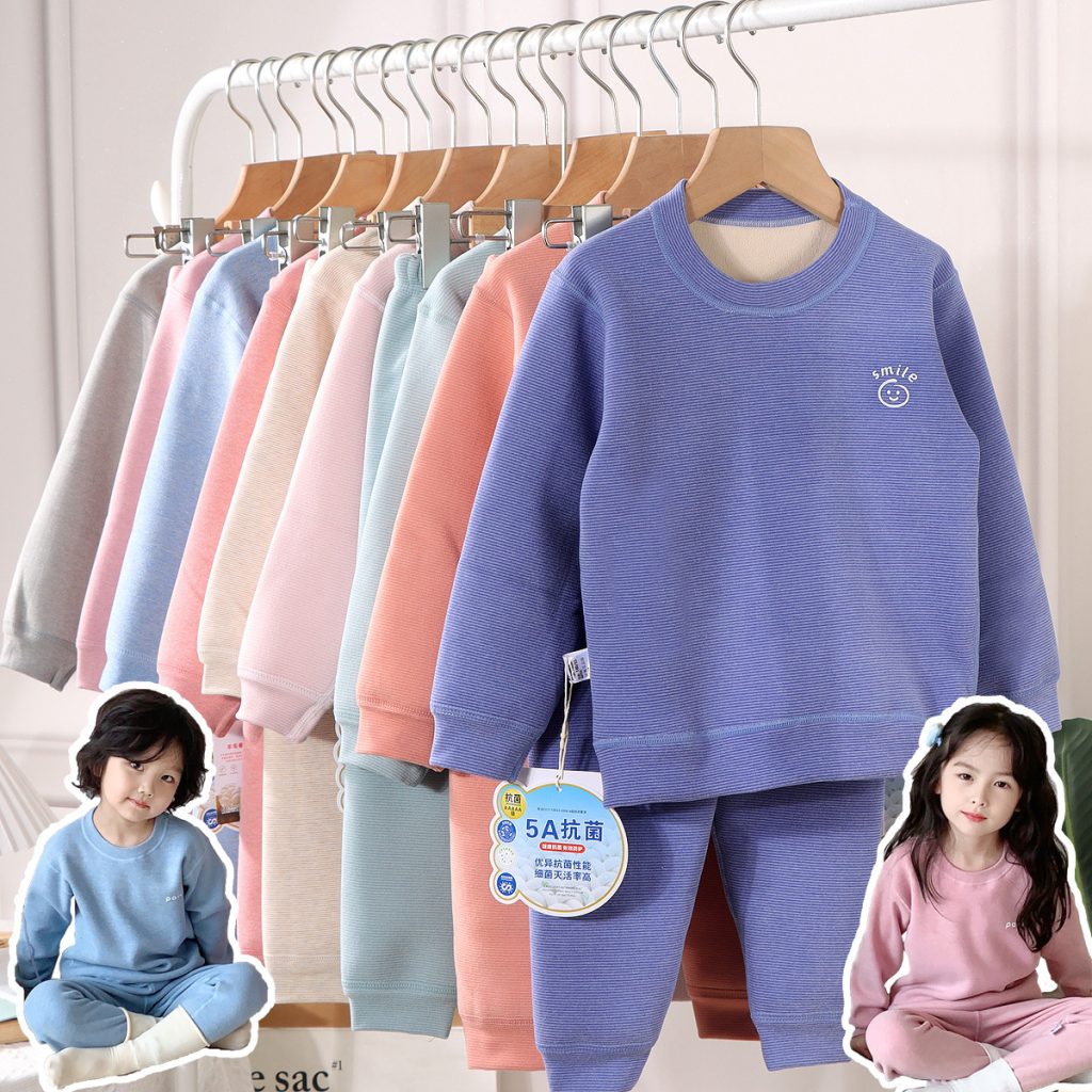 Ensemble thermique polaire pour enfant 3-8 ans, chaud et confortable