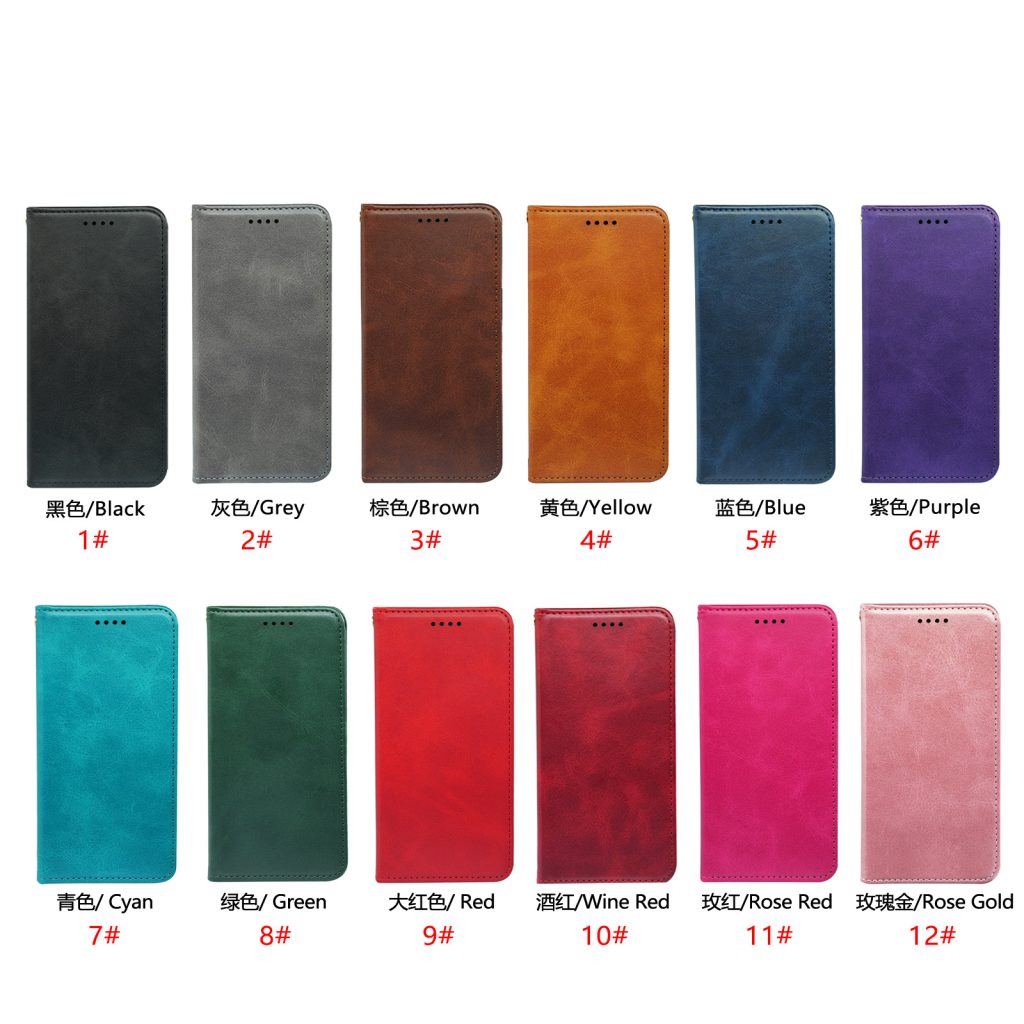 Étui cuir PU à rabat magnétique pour Samsung Galaxy S24 FE à S26 Ultra