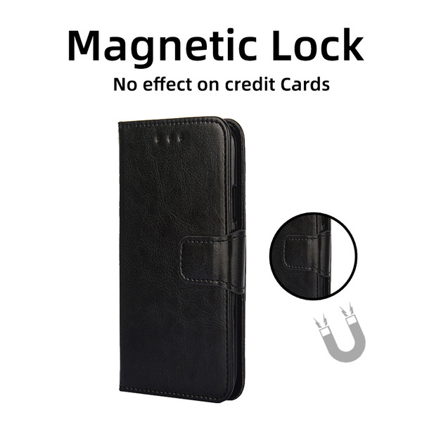 Étui en cuir avec support et porte-carte pour iPhone 17 Pro Max, 16 Pro, 17, 16