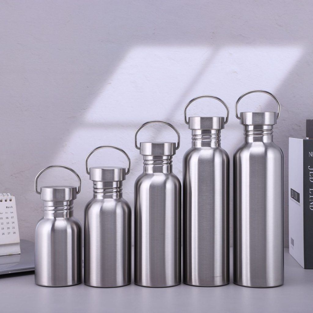 Gourde en acier inoxydable 2000 ml avec filtre et housse en tissu