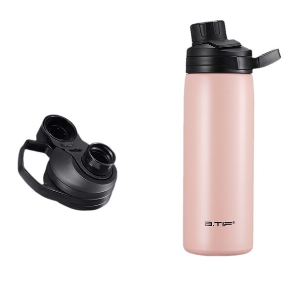 Gourde thermos en acier inoxydable 316L avec paille 600 ml pour sport