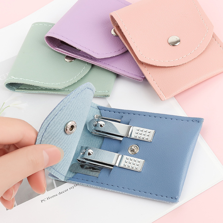 Kit de manucure 4 pièces avec pochette pliable pour ongles